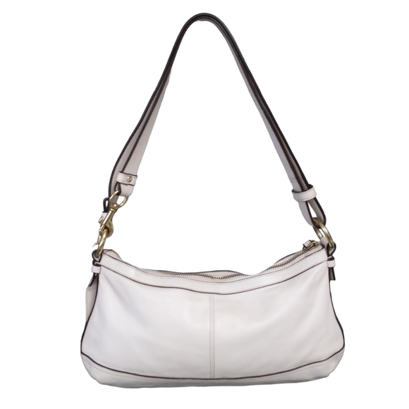 Coach Soft Leather Cream Crossbody/Shoulder Bag - Picture 9 of 15